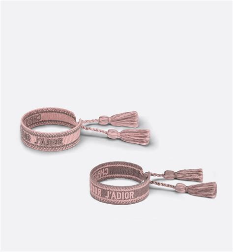 bracciale dior stoffa donna|Set di bracciali J'Adior Portofino Ricamo rosa e grigio .